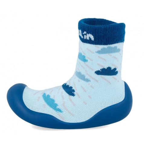 Șosete Cu Talpă De Cauciuc Garvalin 241310-A008 Lycra Azul Marino