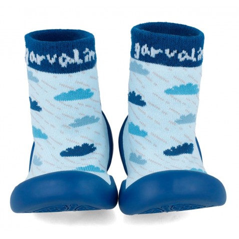 Șosete Cu Talpă De Cauciuc Garvalin 241310-A008 Lycra Azul Marino