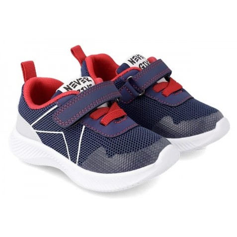Sneakers Garvalin 231800-B Rejilla Azul Y Rojo