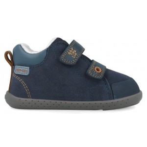 Sneakers barefoot impermeabili Garvalin 251308-A089FB Serraje Forro Borreguillo Azul Marino