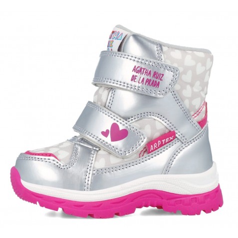 Cizme Impermeabile Agatha Ruiz De La Prada 241990-B198 Textil Plata Cizme Impermeabile Agatha Ruiz De La Prada 241990-B198 Textil Plata