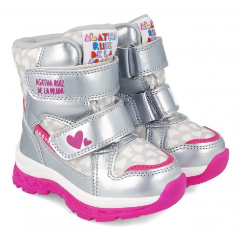 Cizme Impermeabile Agatha Ruiz De La Prada 241990-B198 Textil Plata Cizme Impermeabile Agatha Ruiz De La Prada 241990-B198 Textil Plata