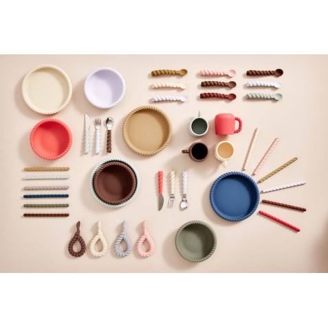 Set de tacâmuri din oţel inoxidabil - 3 piese - OYOY MINI M107331 Lavender Vanilla Cherry Red