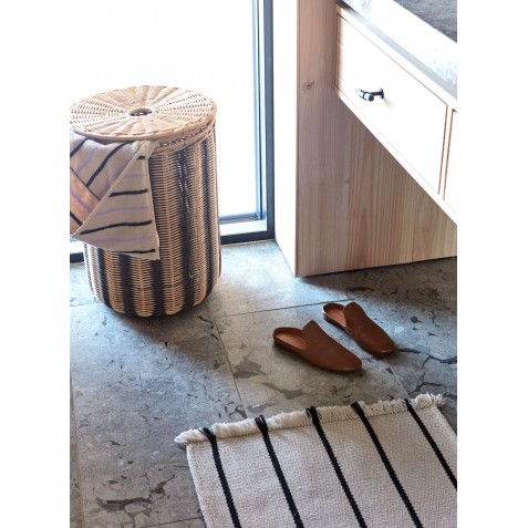 Prosop cu glugă din bumbac organic 100 x 100 cm OYOY MINI M107294 Purple Clay Brown