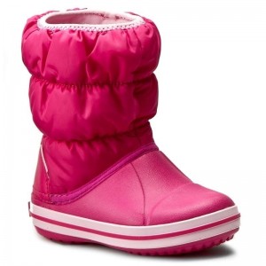 Cizme de zapada Crocs Winter Puff Boot Kids Roz Cizme de zapada Crocs Winter Puff Boot Kids Roz