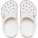 Șlapi Crocs Crocband Chevron Beaded Clog K White