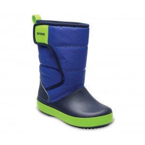 Cizme de zapada Crocs LodgePoint Snow Boot K Albastru Cizme de zapada Crocs LodgePoint Snow Boot K Albastru