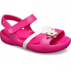 Sandale Crocs Lina Charm K Candy Pink Sandale Crocs Lina Charm K Candy Pink