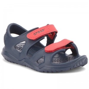 Sandale Crocs Swiftwater River K Navy Flame Sandale Crocs Swiftwater River K Navy Flame