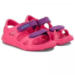 Sandale Crocs Swiftwater River K Paradise Pink Amethyst Sandale Crocs Swiftwater River K Paradise Pink Amethyst