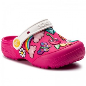 Șlapi Crocs FL Playful Patches Clg K Paradise Pink Șlapi Crocs FL Playful Patches Clg K Paradise Pink