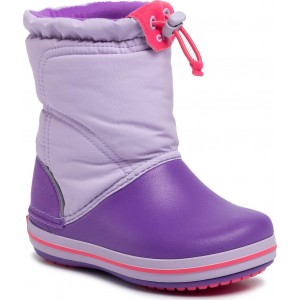 Cizme de zapada Crocs CB LodgePoint Boot K Lavender/Neon Purple Cizme de zapada Crocs CB LodgePoint Boot K Lavender/Neon Purple