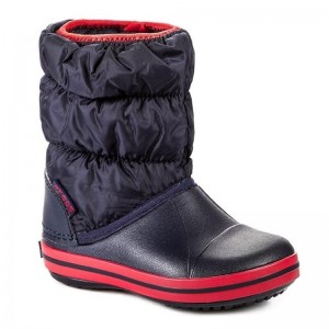 Cizme de zapada Crocs Winter Puff Boot Kids Navy Red Cizme de zapada Crocs Winter Puff Boot Kids Navy Red