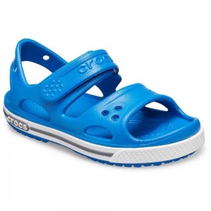 Sandale Crocs Crocband II Sandal P Bright Cobalt Charcoal Sandale Crocs Crocband II Sandal P Bright Cobalt Charcoal