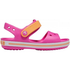 Sandale Crocband Sandal Kids Electric Pink Cantaloupe Sandale Crocband Sandal Kids Electric Pink Cantaloupe