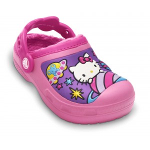 Șlapi Crocs Hello Kitty Space Advnture Lnd Clog Pink Lemonade-Fuchsia Șlapi Crocs Hello Kitty Space Advnture Lnd Clog Pink Lemonade-Fuchsia