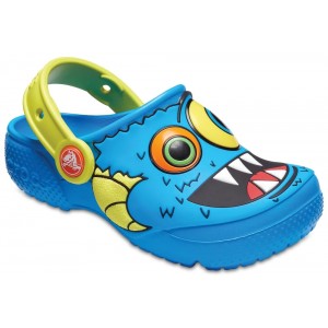 Șlapi Crocs Fun Lab Clog K Ocean Tennis Ball Green Șlapi Crocs Fun Lab Clog K Ocean Tennis Ball Green