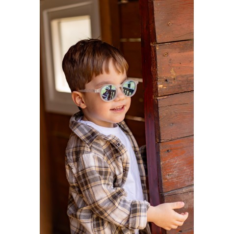 Ochelari de soare cu lentile polarizate OLIVIO & CO - 5-12 ani - Classic Olivio - Jellyfish White