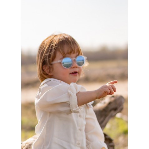 Ochelari de soare cu lentile polarizate OLIVIO & CO - 5-12 ani - Classic Olivio - Jellyfish White