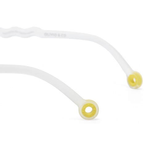 Ochelari de soare cu lentile polarizate OLIVIO & CO - 5-12 ani - Classic Olivio - Jellyfish White