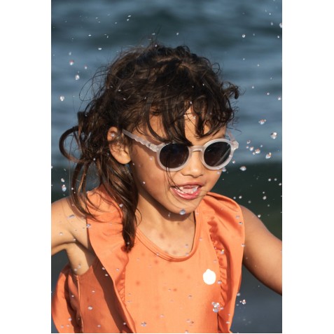 Ochelari de soare cu lentile polarizate OLIVIO & CO - 5-12 ani - Classic Olivio - Jellyfish White