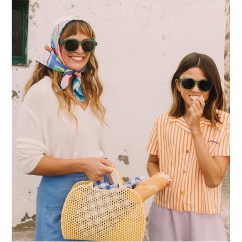 Ochelari de soare cu lentile polarizate OLIVIO & CO - 5-12 ani - Creative Edition D - Olive Green