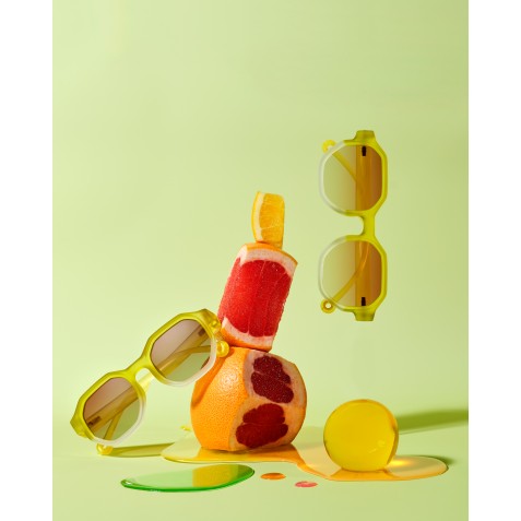 Ochelari de soare cu lentile polarizate OLIVIO & CO - 5-12 ani - Creative Edition D - Sunshine Coral