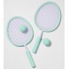 Set de palete și mingi de plajă SUNNYLIFE S41FBBLC Pastel Aqua and Lilac