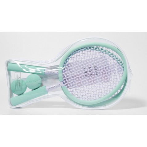 Set de palete și mingi de plajă SUNNYLIFE S41FBBLC Pastel Aqua and Lilac