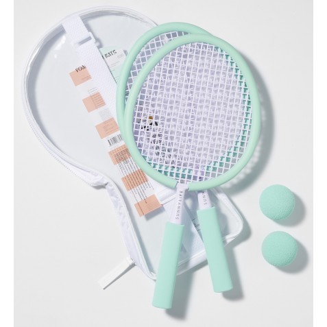 Set de palete și mingi de plajă SUNNYLIFE S41FBBLC Pastel Aqua and Lilac