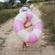 Colac pentru copii SUNNYLIFE S41PRSEG Pink Stripe