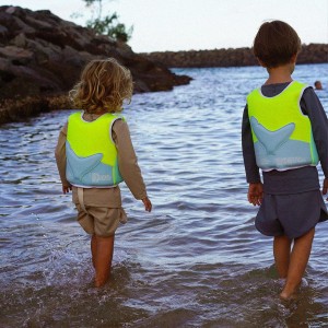 Vestă de înot pentru copii SUNNYLIFE SCMSVAQM Aqua Neon Yellow