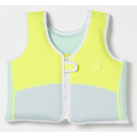 Vestă de înot pentru copii SUNNYLIFE SCMSVAQM Aqua Neon Yellow Vestă de înot pentru copii SUNNYLIFE SCMSVAQM Aqua Neon Yellow