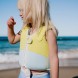 Vestă de înot pentru copii SUNNYLIFE SCMSVAQM Aqua Neon Yellow