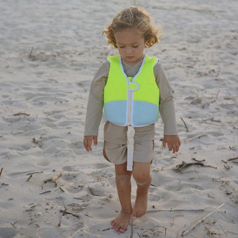 Vestă de înot pentru copii SUNNYLIFE SCMSVAQM Aqua Neon Yellow Vestă de înot pentru copii SUNNYLIFE SCMSVAQM Aqua Neon Yellow