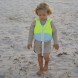 Vestă de înot pentru copii SUNNYLIFE SCMSVAQM Aqua Neon Yellow