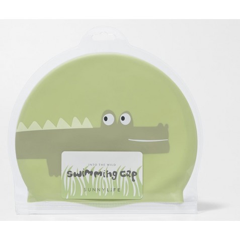 Cască de înot pentru copii SUNNYLIFE S41SCCRC Light Khaki