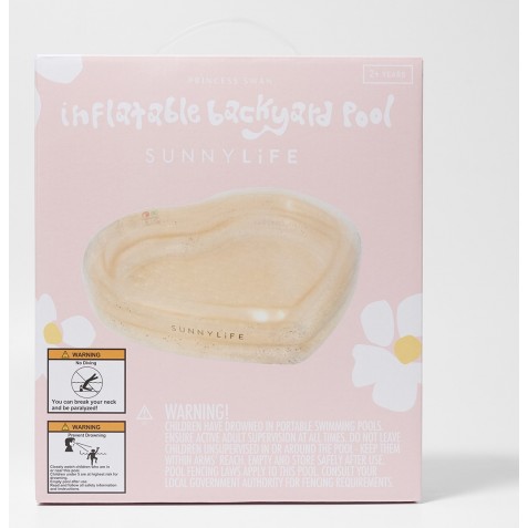 Piscină gonflabilă pentru bebeluși SUNNYLIFE S41BPSWN Swan Gold