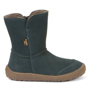 Cizme de zăpadă Froddo Barefoot Tex Suede G3160238-5 Petroleum