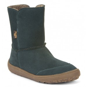 Cizme de zăpadă Froddo Barefoot Tex Suede G3160238-5 Petroleum