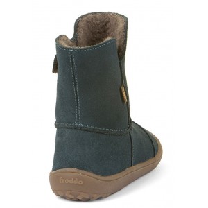 Cizme de zăpadă Froddo Barefoot Tex Suede G3160238-5 Petroleum