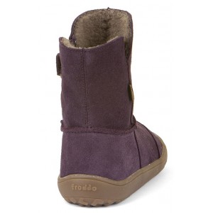 Cizme de zăpadă Froddo Barefoot Tex Suede G3160238-6 Purple