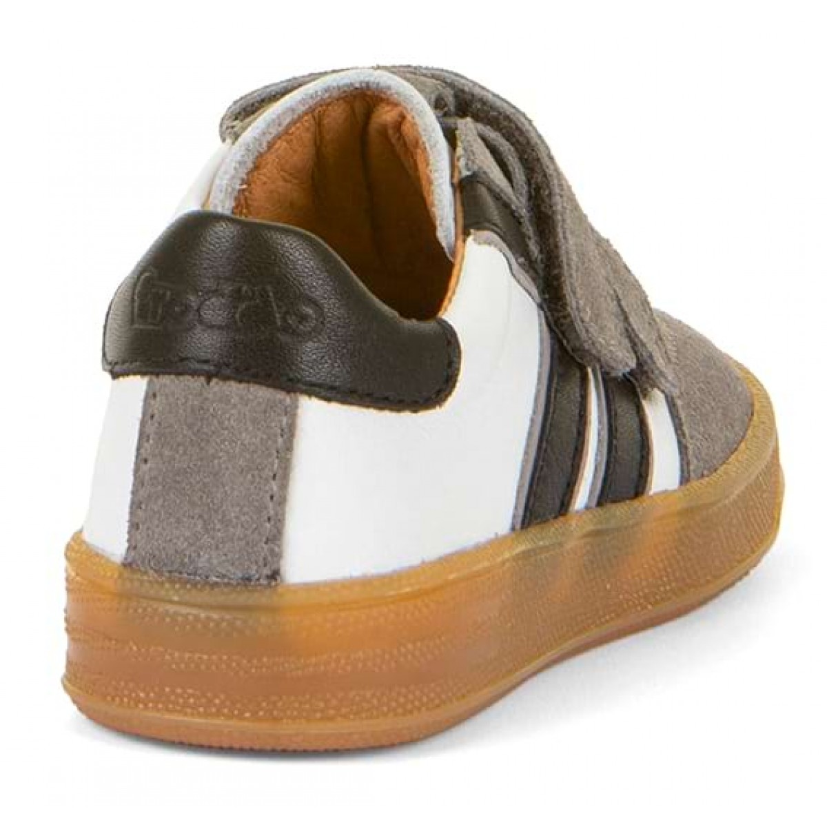 Pantofi Froddo Lou G3130269-12 Grey Black Copii, Piele Naturala