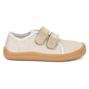 Pantofi Froddo Barefoot Canvas G1700379-1 Gold Shine