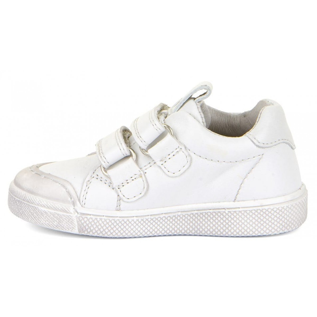 Pantofi Froddo Rosario G2130316-19 White, Copii, Piele Naturala