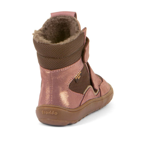 Cizme impermeabile Froddo Barefoot Tex Winter G3160247-8 Pink Gold