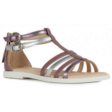 Sandale Geox JS Karly GD Rose Smoke Copii Piele Naturala Roz Geox