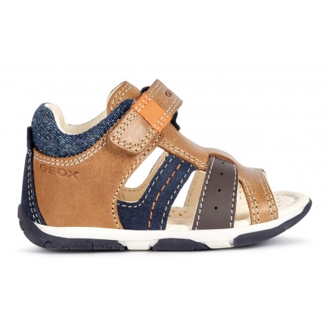 Sandale Geox B Tapuz Boy Caramel Navy
