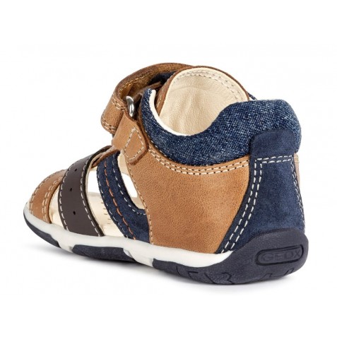 Sandale Geox B Tapuz Boy Caramel Navy