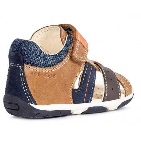 Sandale Geox B Tapuz Boy Caramel Navy